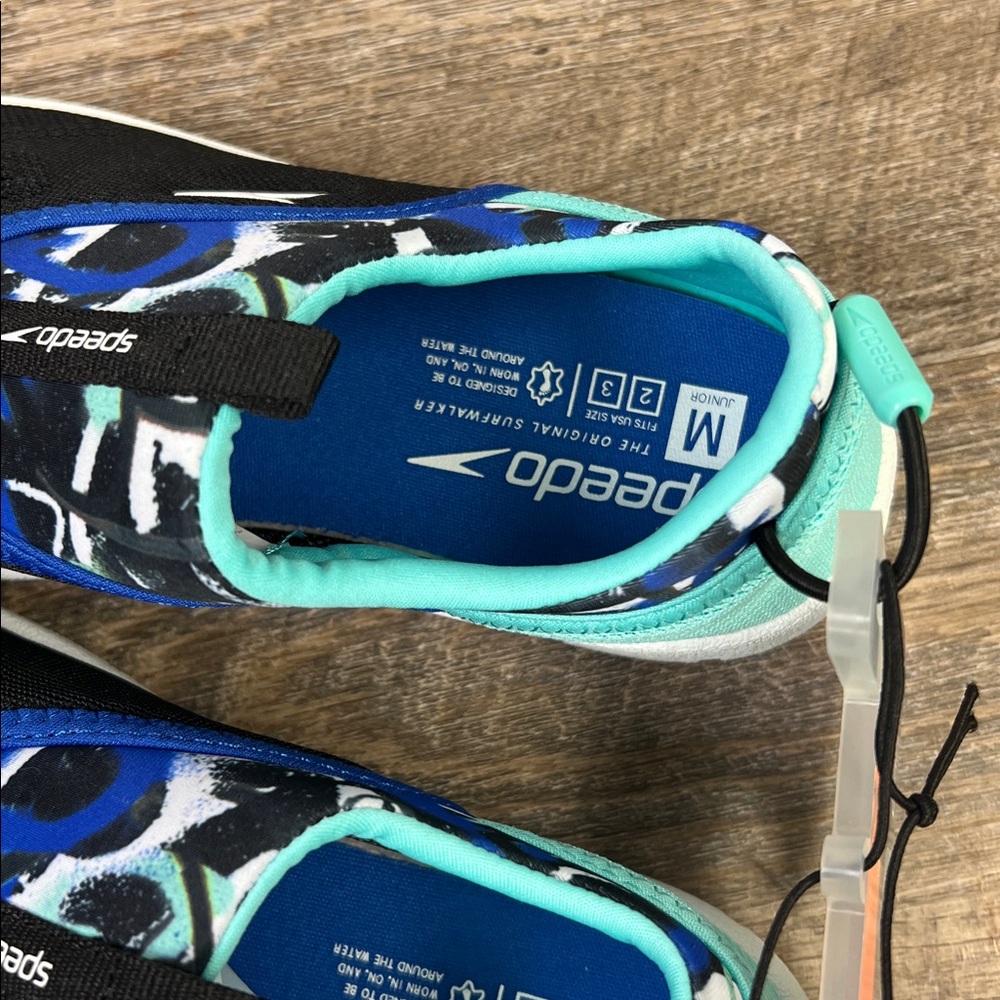 Speedo Junior Aqua Skimmer Water Shoes Black/Blue (23) ( 2 Pairs) — image 6 of 8